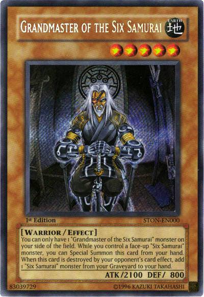 Grandmaster of the Six Samurai [STON-EN000] Secret Rare - Josh's Cards