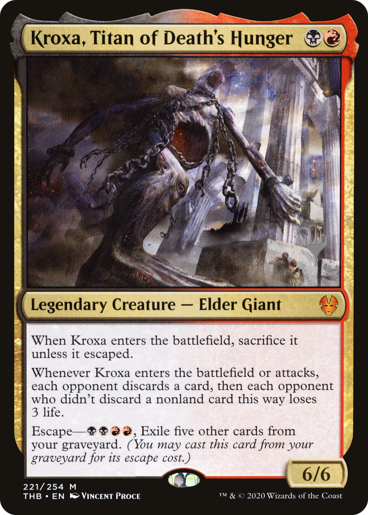 Kroxa, Titan of Death's Hunger (PPTHB-221P) - Theros Beyond Death Promos Foil
