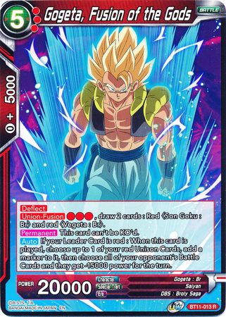 Gogeta, Fusion of the Gods (BT11-013) [Vermilion Bloodline] Parallel Foil