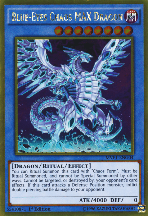 Blue-Eyes Chaos MAX Dragon [MVP1-ENG04] Gold Rare - Josh's Cards
