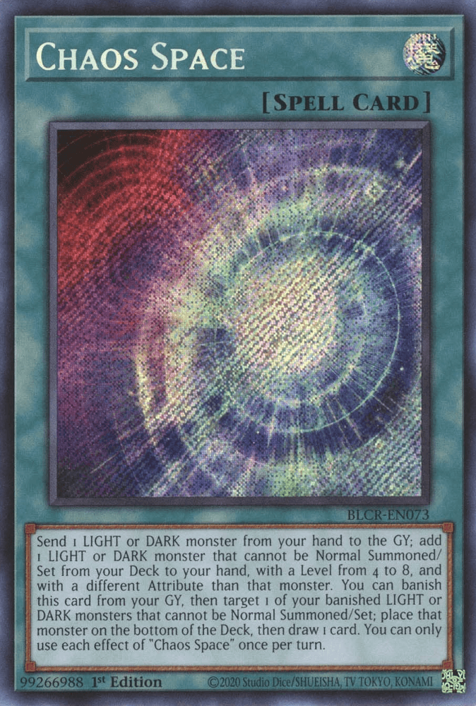 Chaos Space [BLCR-EN073] Secret Rare - Josh's Cards