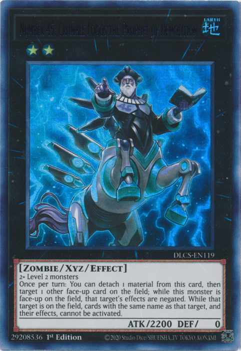 Number 45: Crumble Logos the Prophet of Demolition (Purple) [DLCS-EN119] Ultra Rare - Josh's Cards