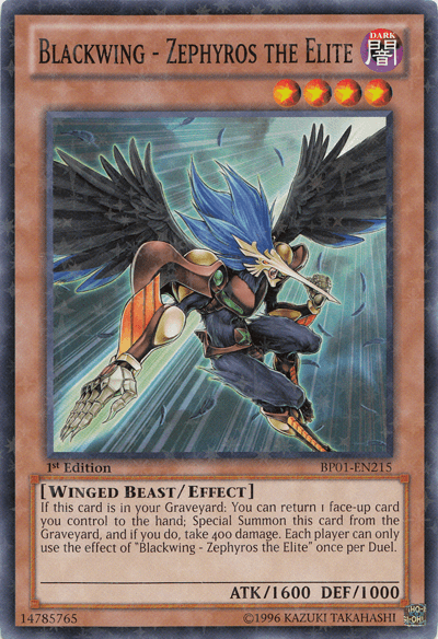 Blackwing - Zephyros the Elite [BP01-EN215] Starfoil Rare - Josh's Cards