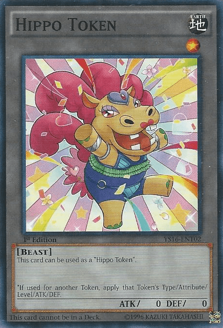Hippo Token (Yellow) [YS16-ENT02] Common - Josh's Cards