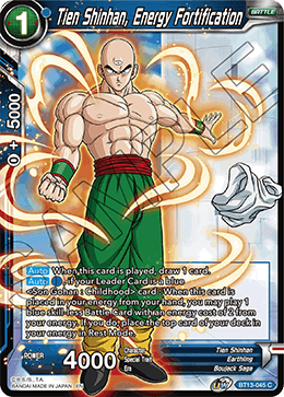 Tien Shinhan, Energy Fortification (Common) (BT13-045) [Supreme Rivalry] Parallel Foil