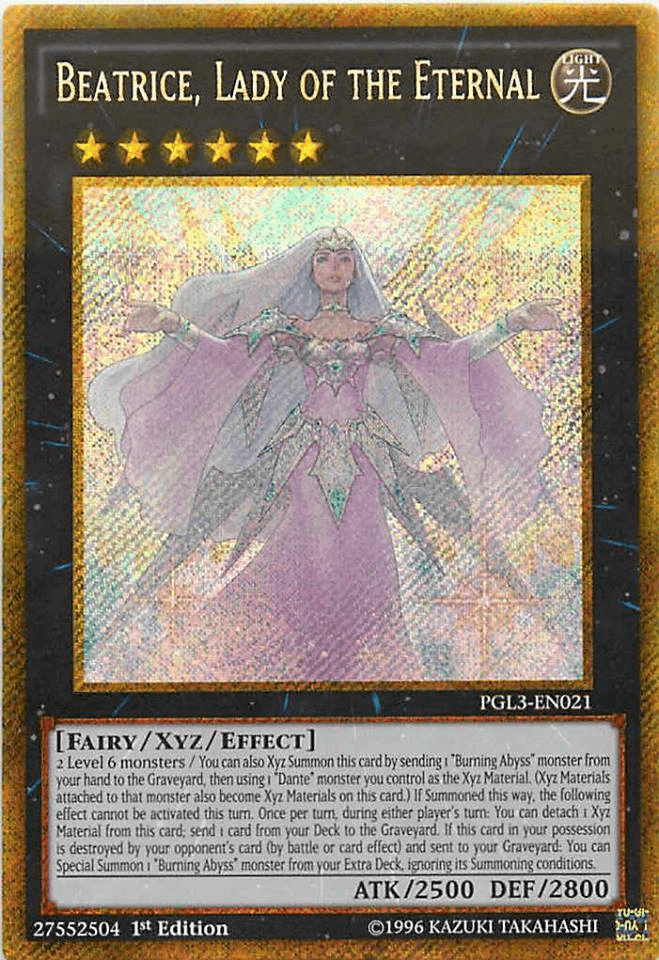 Beatrice, Lady of the Eternal [PGL3-EN021] Gold Secret Rare - Josh's Cards