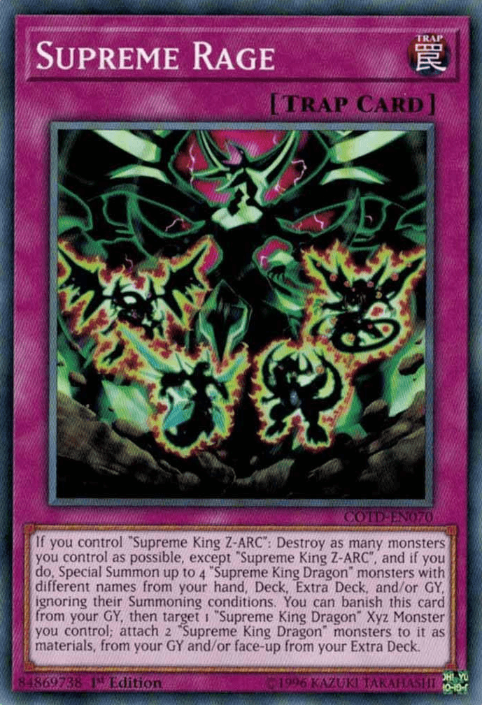 Supreme Rage [COTD-EN070] Common - Josh's Cards