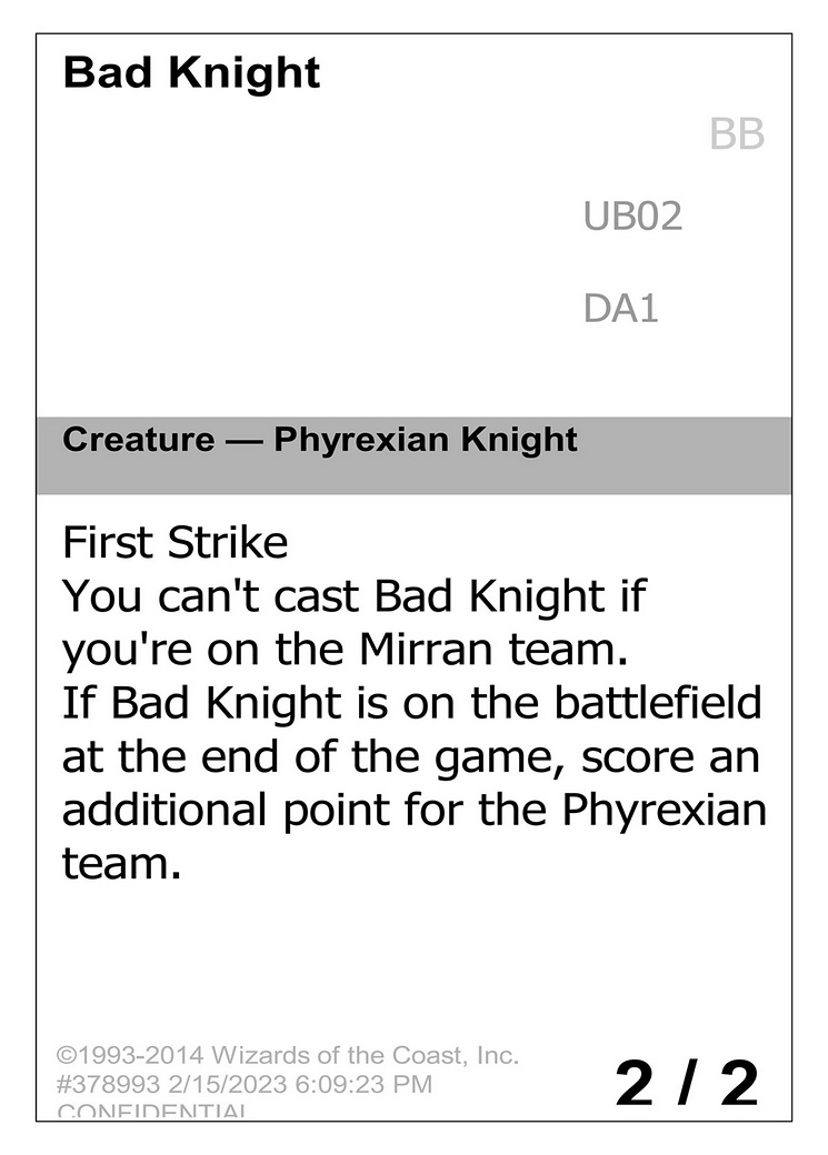 Bad Knight [Unknown Event]