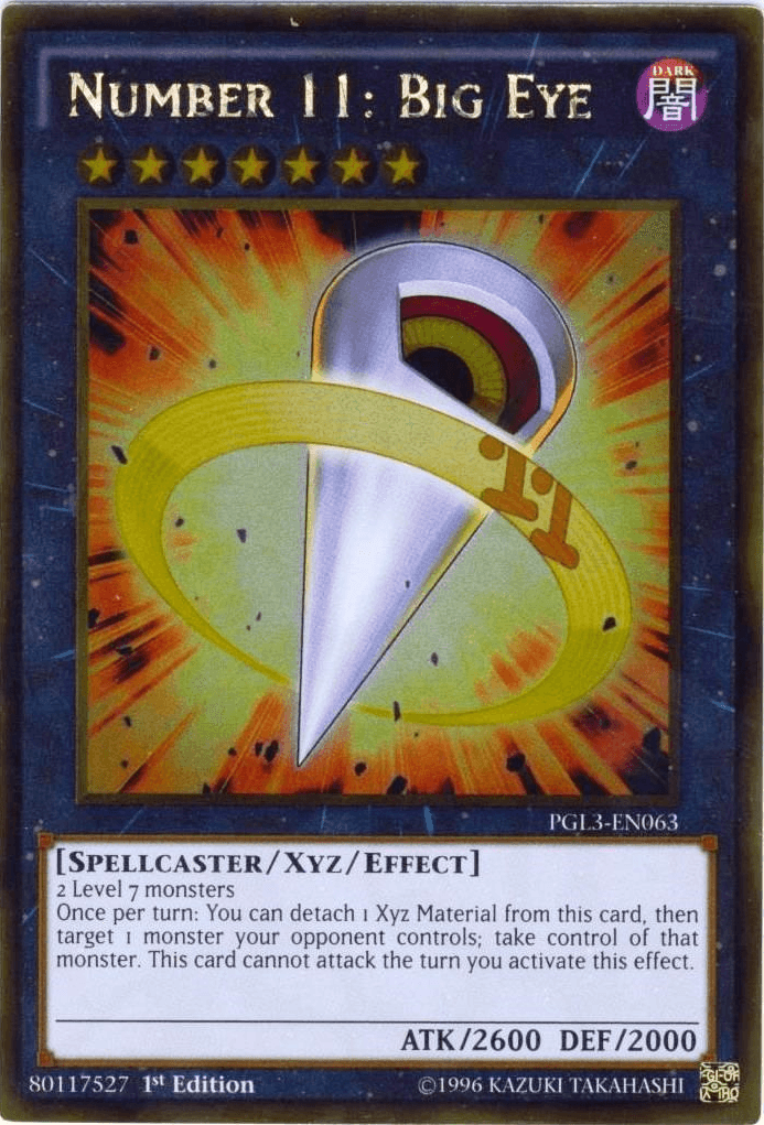 Number 11: Big Eye [PGL3-EN063] Gold Rare - Josh's Cards