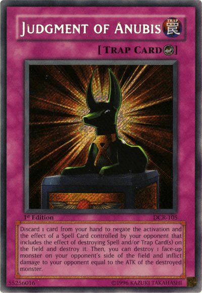 Judgment of Anubis [DCR-105] Secret Rare - Josh's Cards