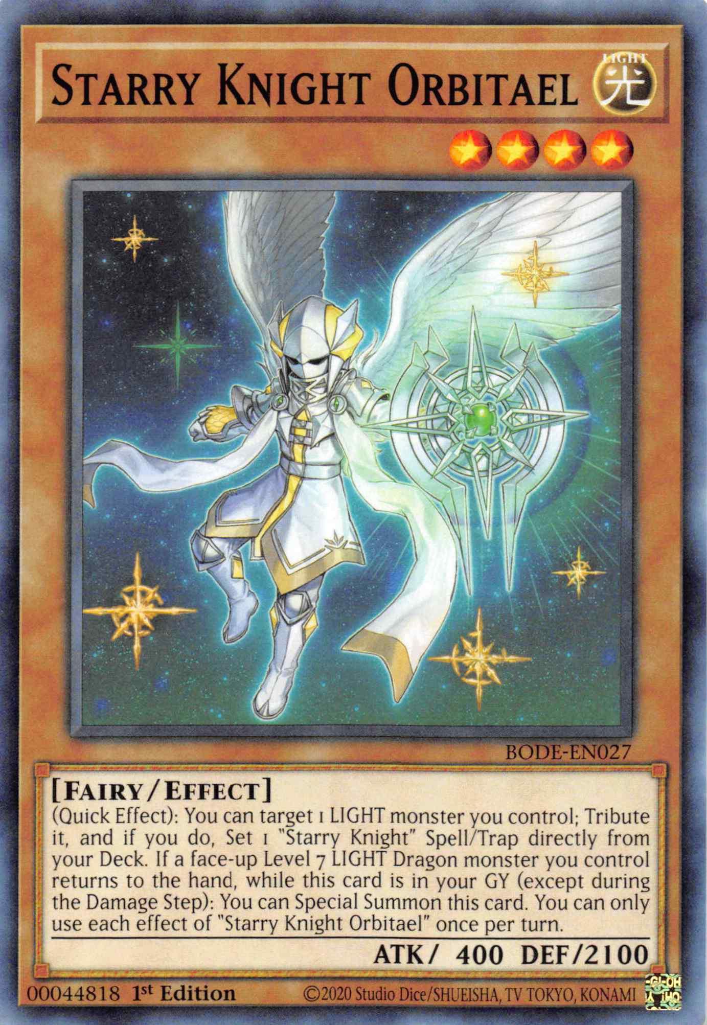 Starry Knight Orbitael [BODE-EN027] Common - Josh's Cards