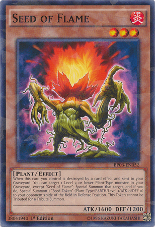Seed of Flame [BP03-EN052] Shatterfoil Rare - Josh's Cards