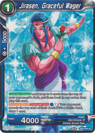 Jirasen, Graceful Wager (DB2-049) [Divine Multiverse] Parallel Foil