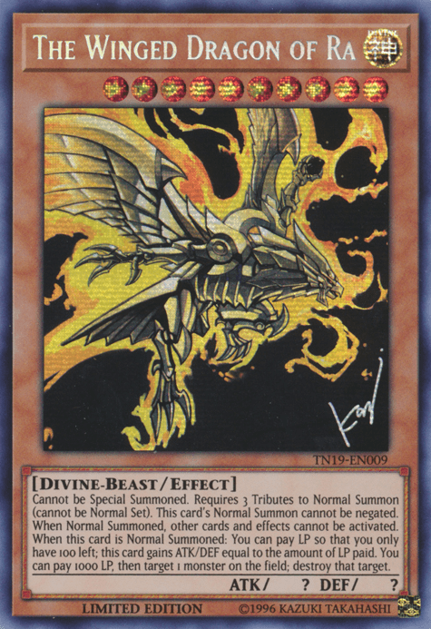 The Winged Dragon of Ra [TN19-EN009] Prismatic Secret Rare - Josh's Cards