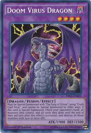 Doom Virus Dragon [DRL2-EN003] Secret Rare - Josh's Cards