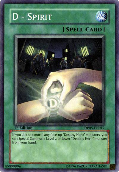 D - Spirit [DP05-EN017] Common - Josh's Cards