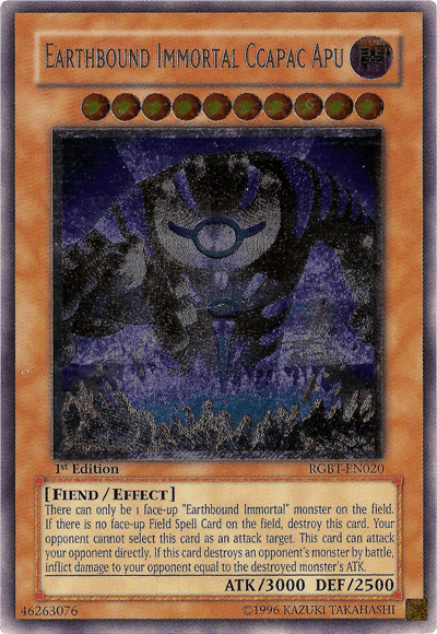Earthbound Immortal Ccapac Apu [RGBT-EN020] Ultimate Rare - Josh's Cards