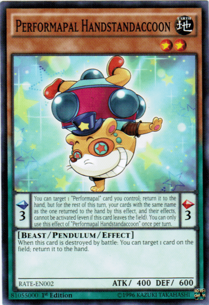 Performapal Handstandaccoon [RATE-EN002] Common - Josh's Cards