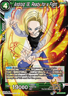 Android 18, Ready for a Fight (BT14-070) [Cross Spirits] Parallel Foil