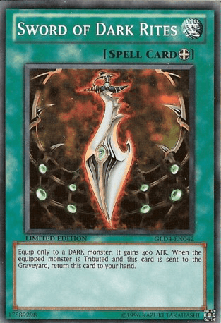 Sword of Dark Rites [GLD4-EN042] Common - Josh's Cards