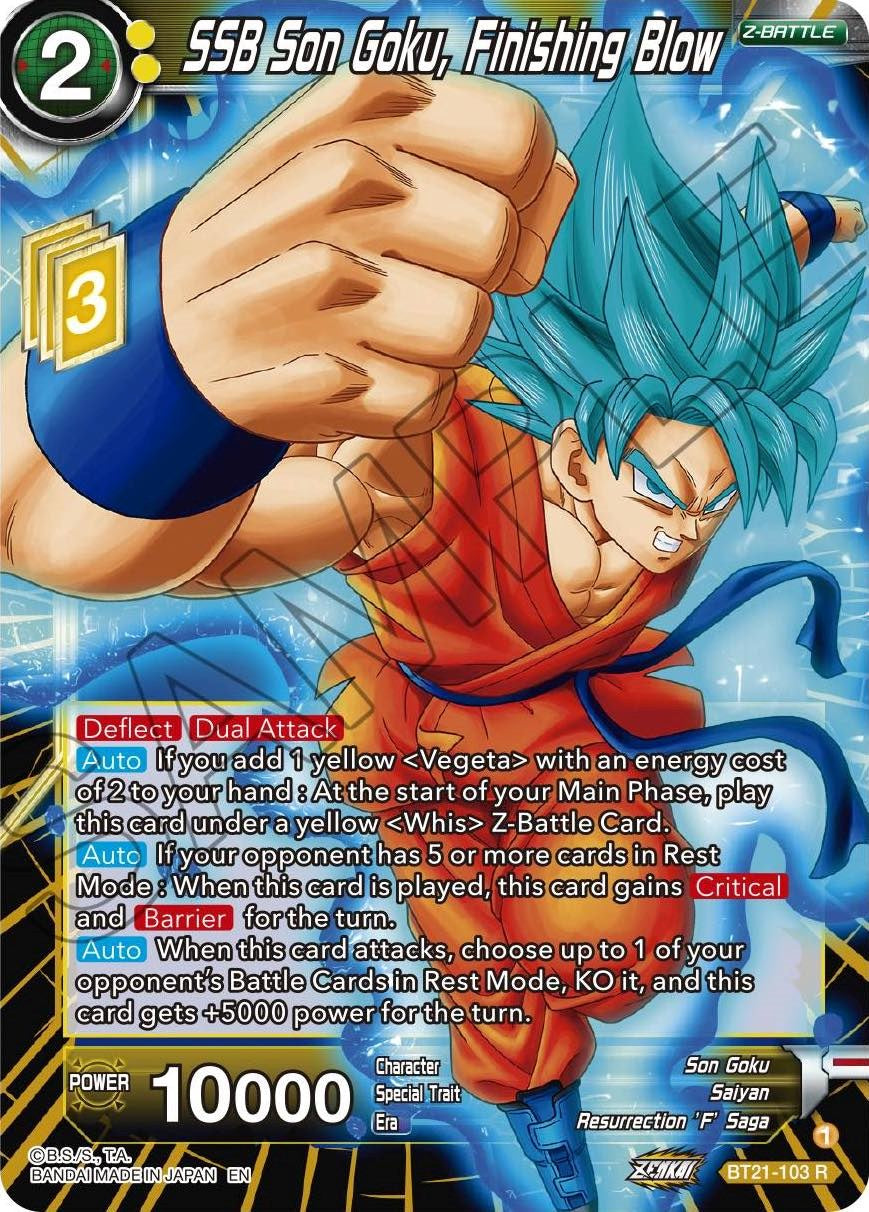 SSB Son Goku, Finishing Blow (BT21-103) [Wild Resurgence] Parallel Foil