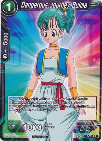 Dangerous Journey Bulma (P-083) [Promotion Cards] Parallel Foil
