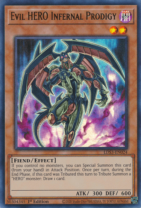Evil HERO Infernal Prodigy [LDS3-EN024] Ultra Rare - Josh's Cards