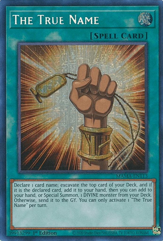 The True Name [MAMA-EN113] Ultra Pharaoh's Rare - Josh's Cards