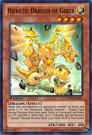 Hieratic Dragon of Gebeb [GAOV-EN019] Super Rare - Josh's Cards
