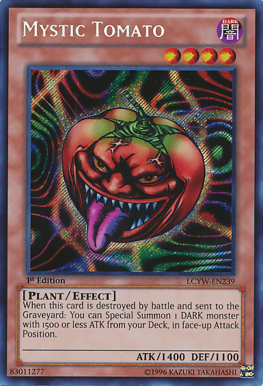 Mystic Tomato [LCYW-EN239] Secret Rare - Josh's Cards