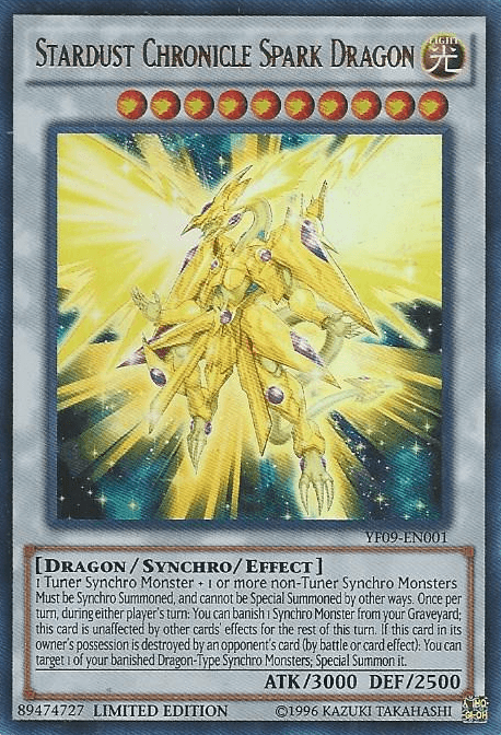 Stardust Chronicle Spark Dragon [YF09-EN001] Ultra Rare - Josh's Cards