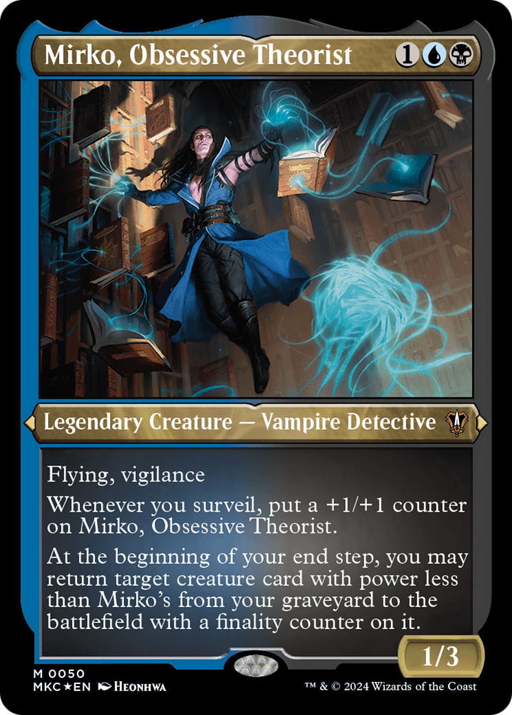 Mirko, Obsessive Theorist (MKC-050) - Murders at Karlov Manor Commander Foil