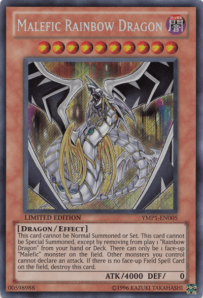 Malefic Rainbow Dragon [YMP1-EN005] Secret Rare - Josh's Cards