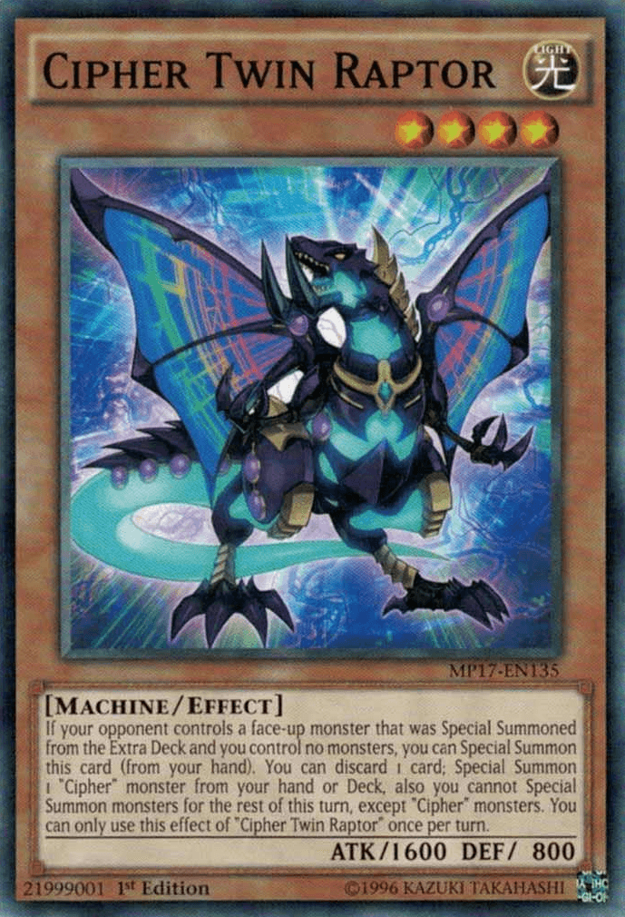 Cipher Twin Raptor [MP17-EN135] Common - Josh's Cards