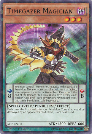 Timegazer Magician [SP15-EN011] Shatterfoil Rare - Josh's Cards