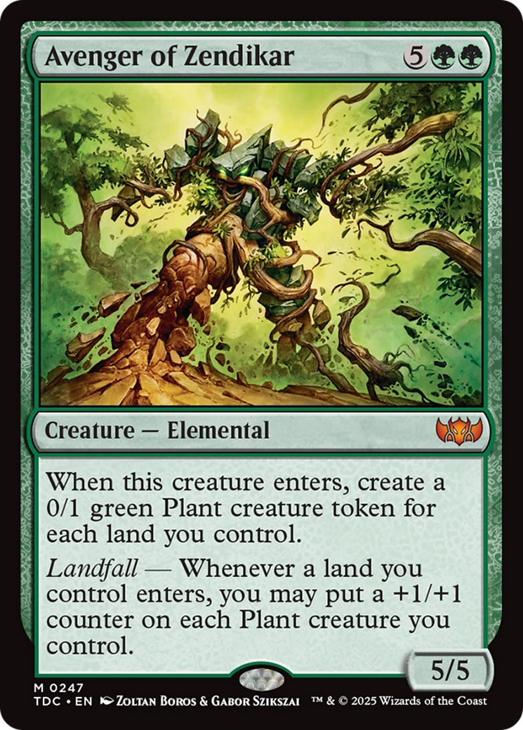 Avenger of Zendikar (TDC-247) - Commander: Tarkir: Dragonstorm