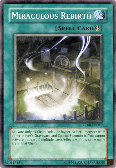 Miraculous Rebirth [CP08-EN019] Common - Josh's Cards