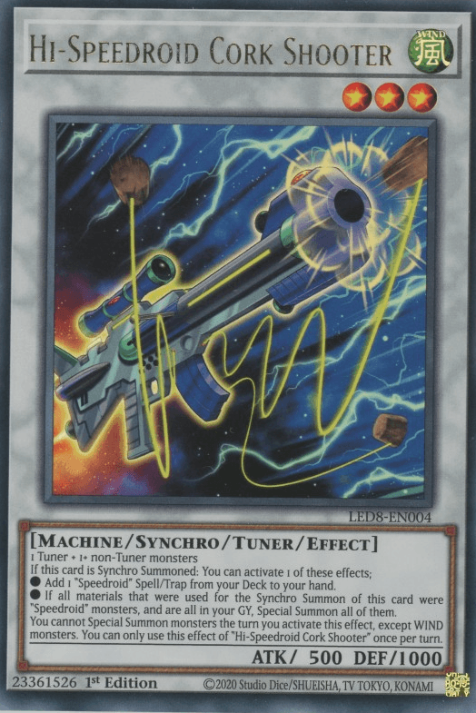 Hi-Speedroid Cork Shooter [LED8-EN004] Ultra Rare - Josh's Cards