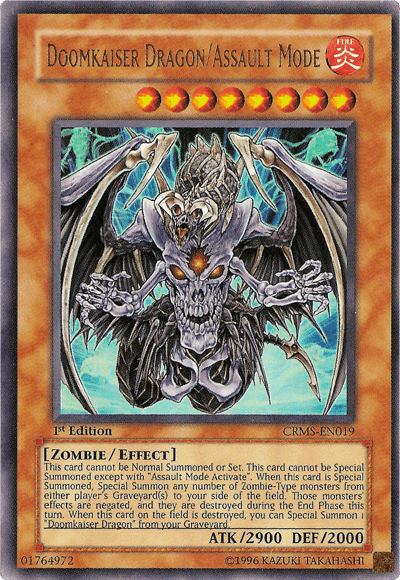 Doomkaiser Dragon/Assault Mode [CRMS-EN019] Ultra Rare - Josh's Cards