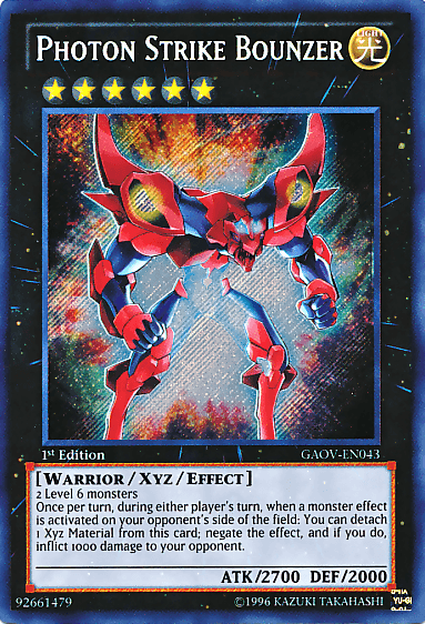 Photon Strike Bounzer [GAOV-EN043] Secret Rare - Josh's Cards