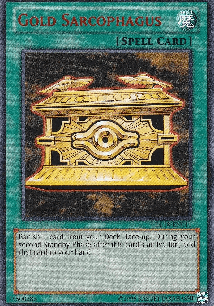Gold Sarcophagus (Red) [DL18-EN011] Rare - Josh's Cards