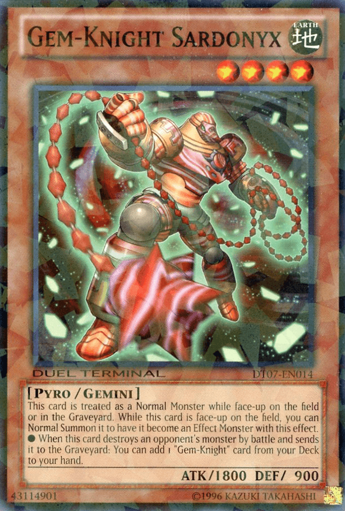 Gem-Knight Sardonyx [DT07-EN014] Common - Josh's Cards