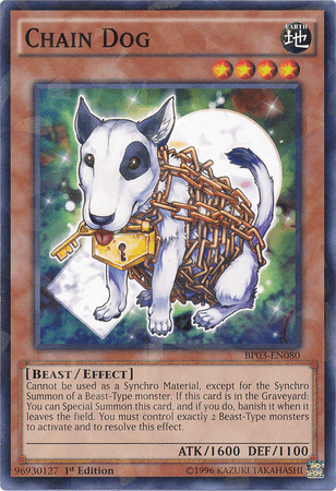 Chain Dog [BP03-EN080] Shatterfoil Rare - Josh's Cards