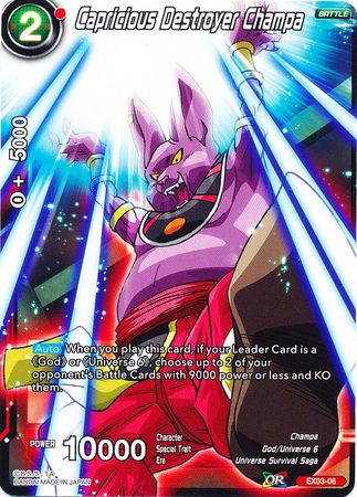 Capricious Destroyer Champa (EX03-06) [Ultimate Box] Parallel Foil