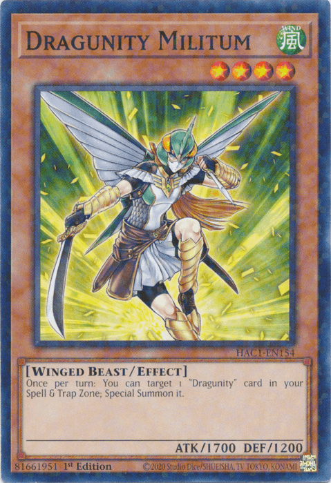 Dragunity Militum (Duel Terminal) [HAC1-EN154] Common - Josh's Cards