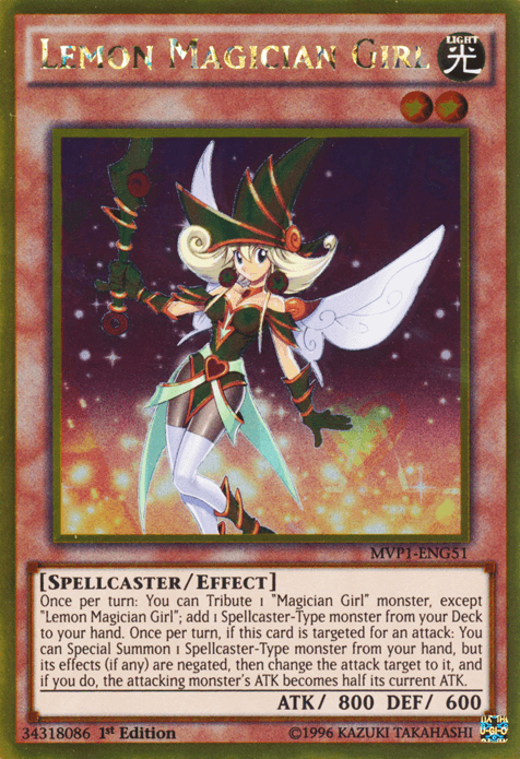 Lemon Magician Girl [MVP1-ENG51] Gold Rare - Josh's Cards