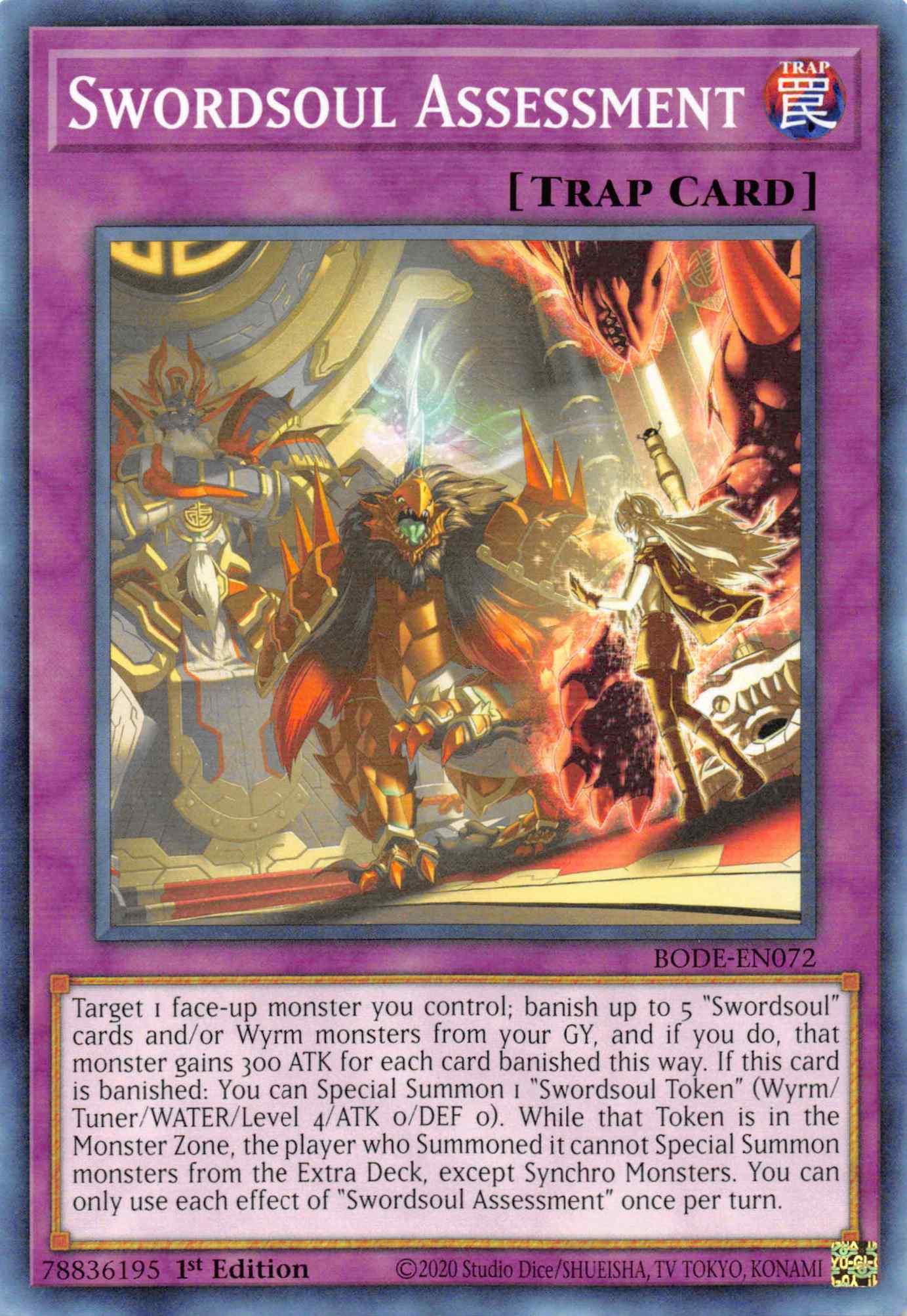 Swordsoul Assessment [BODE-EN072] Common - Josh's Cards