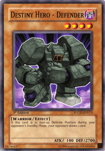 Destiny Hero - Defender [POTD-EN013] Common - Josh's Cards
