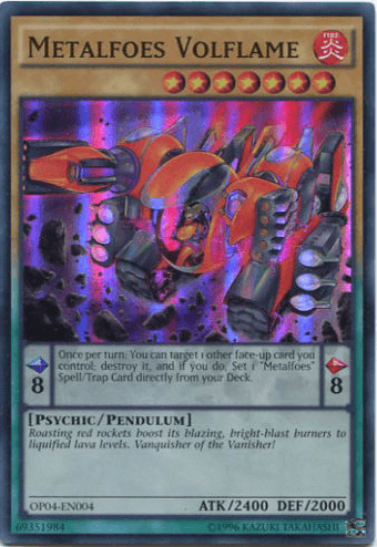 Metalfoes Volflame [OP04-EN004] Super Rare - Josh's Cards