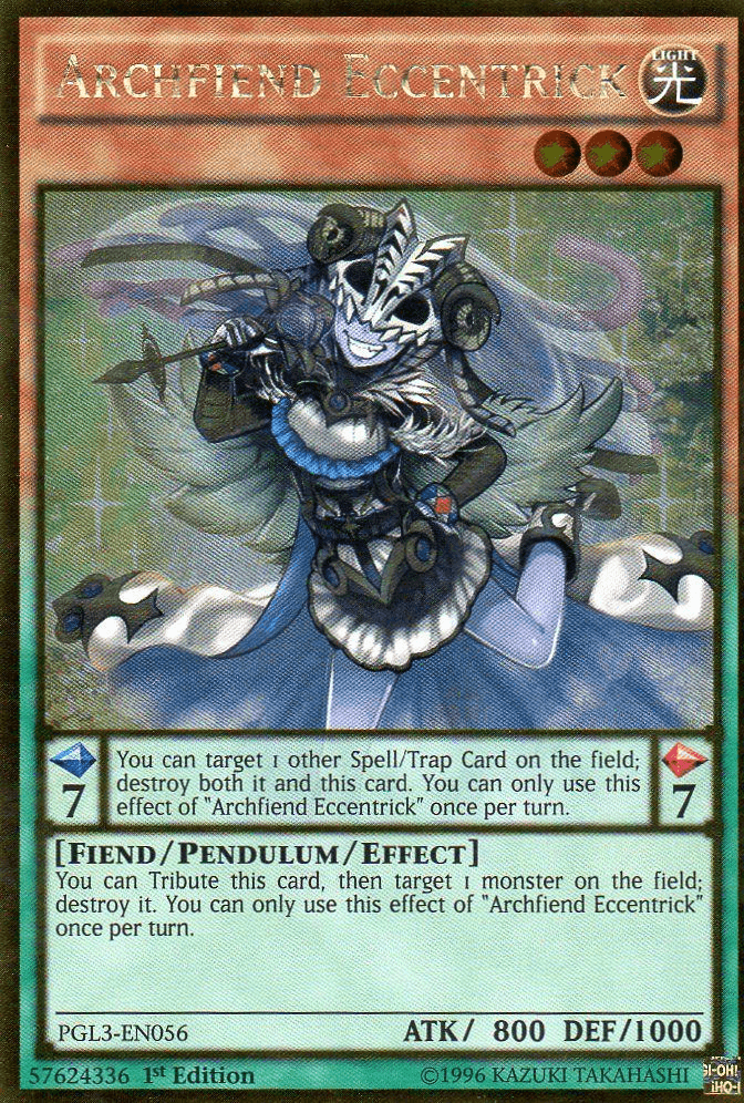 Archfiend Eccentrick [PGL3-EN056] Gold Rare - Josh's Cards